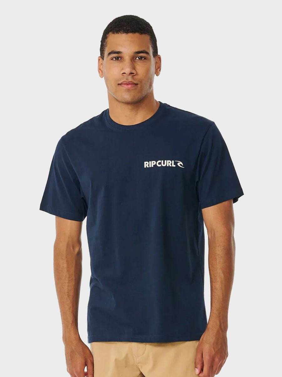 Remera Rip Curl Surf Revival Capture Tee - Negro - La Isla - Tienda Online