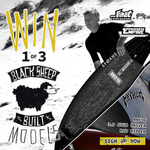 WIN 1 OF 3 LOST BLACKSHEEP BUILT SURFBOARDS