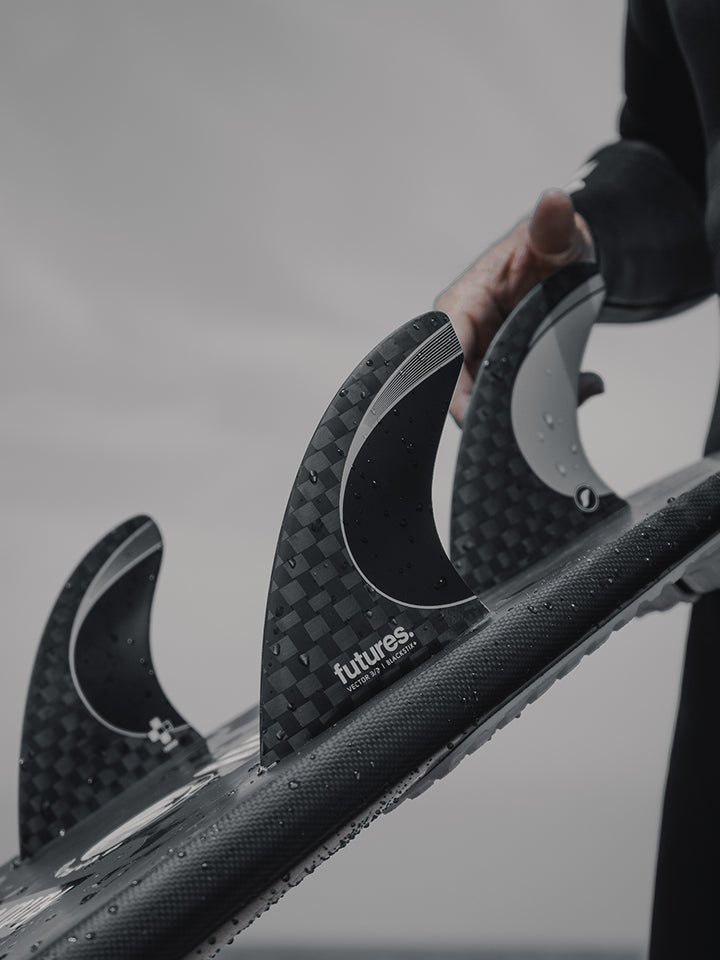 Futures - 3/2 Vector Blackstix Tri Fins | Surfboard Empire