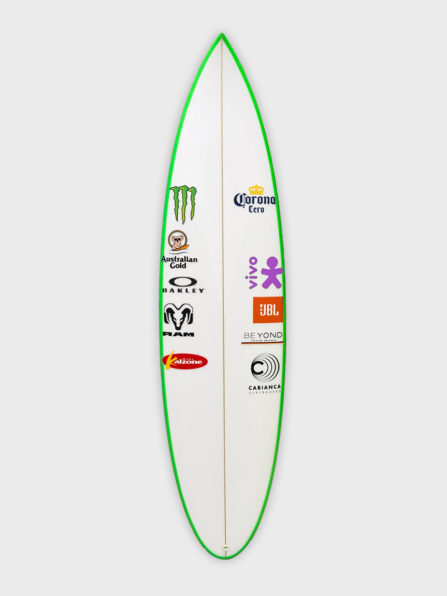 Medina's (Unridden) DFK 2.0 - 6'2" - Green Rail Spray 