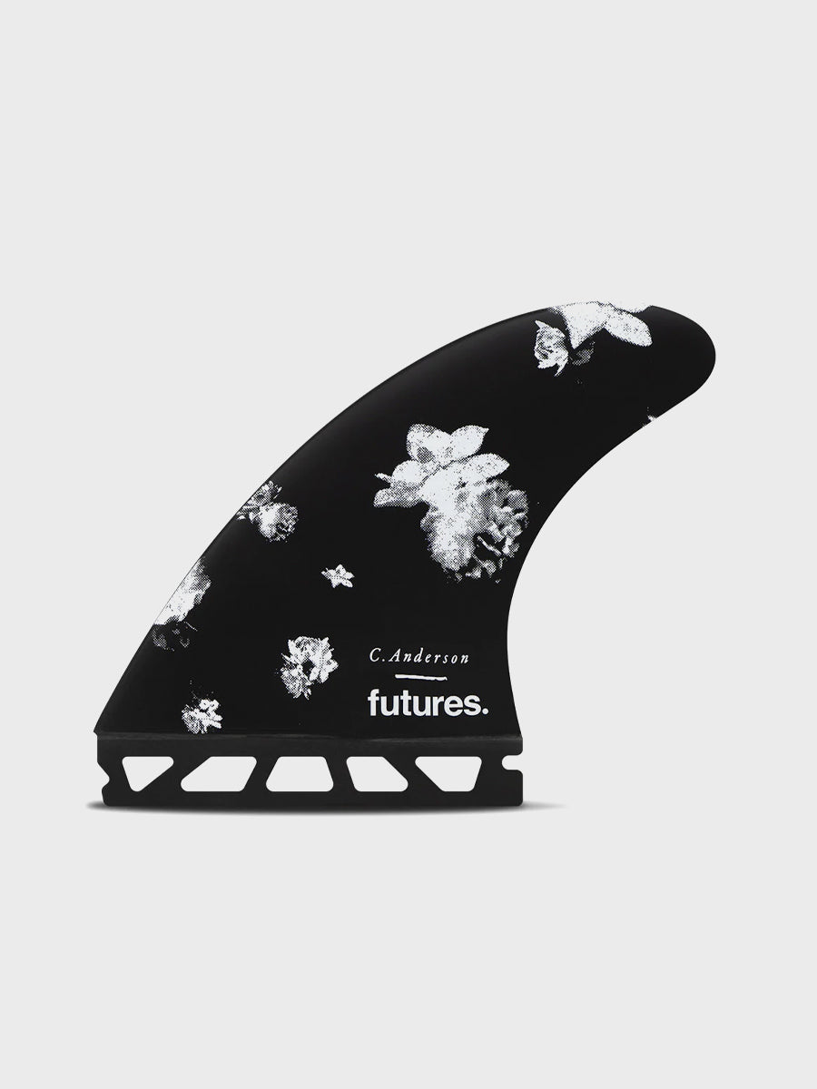 Ando Blackstix 4.0 Futures Black Fins Flat-lay Front View 