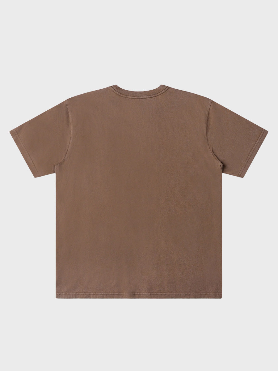 Box Logo T-Shirt - Washed Brown