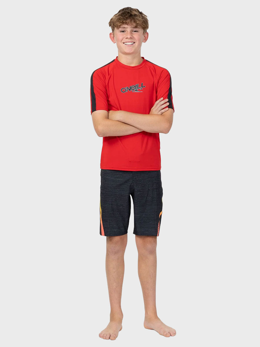 Boys O'Block SS Surf Tee - Red