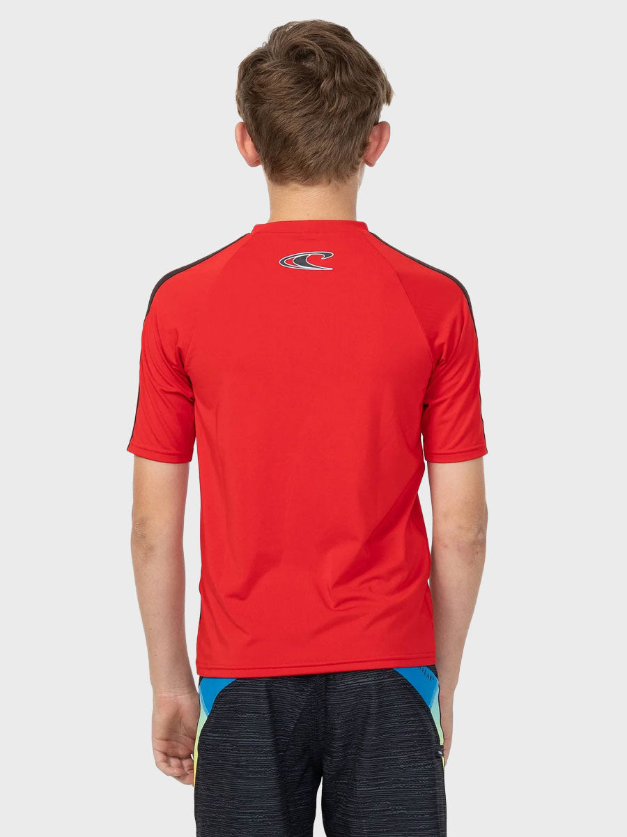 Boys O'Block SS Surf Tee - Red