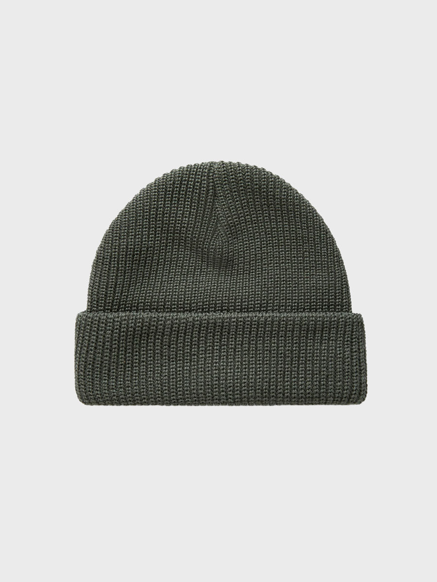 Burgee Wool Beanie - Dark Sage