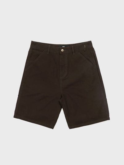 Distend Former Shorts Brown Flat-lay Front View