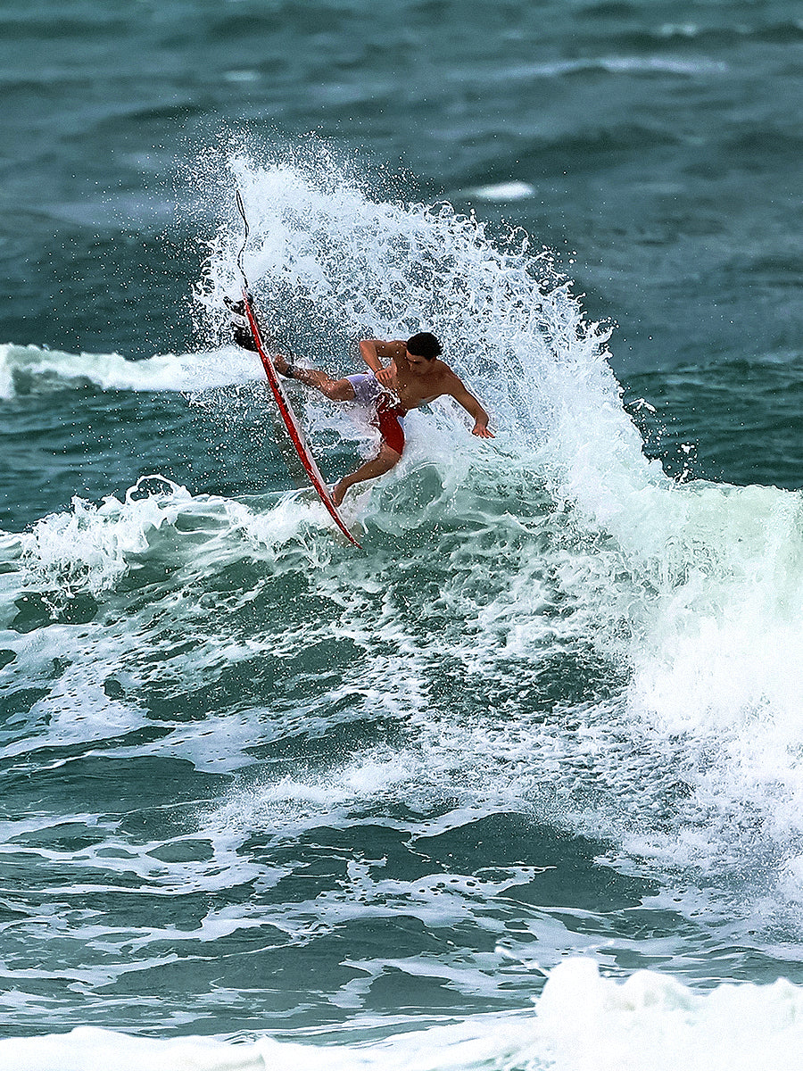 Griffin Colapinto surfing on the Lost Driver 3.0 Squash surfboard
