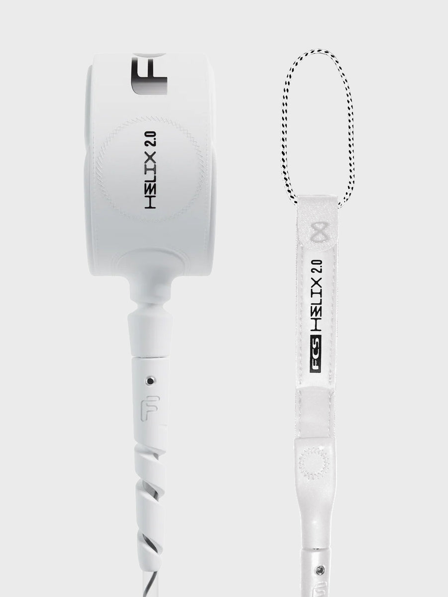 FCS Helix 2.0 Comp Leash - White