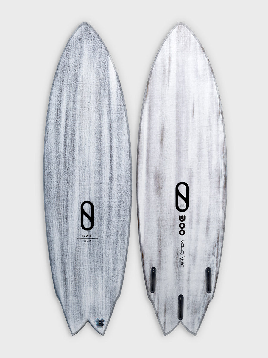 Great White Twin Volcanic 5‘6 Firewire | Great White Twin - Ibolic Volcanic | Surfboard Empire