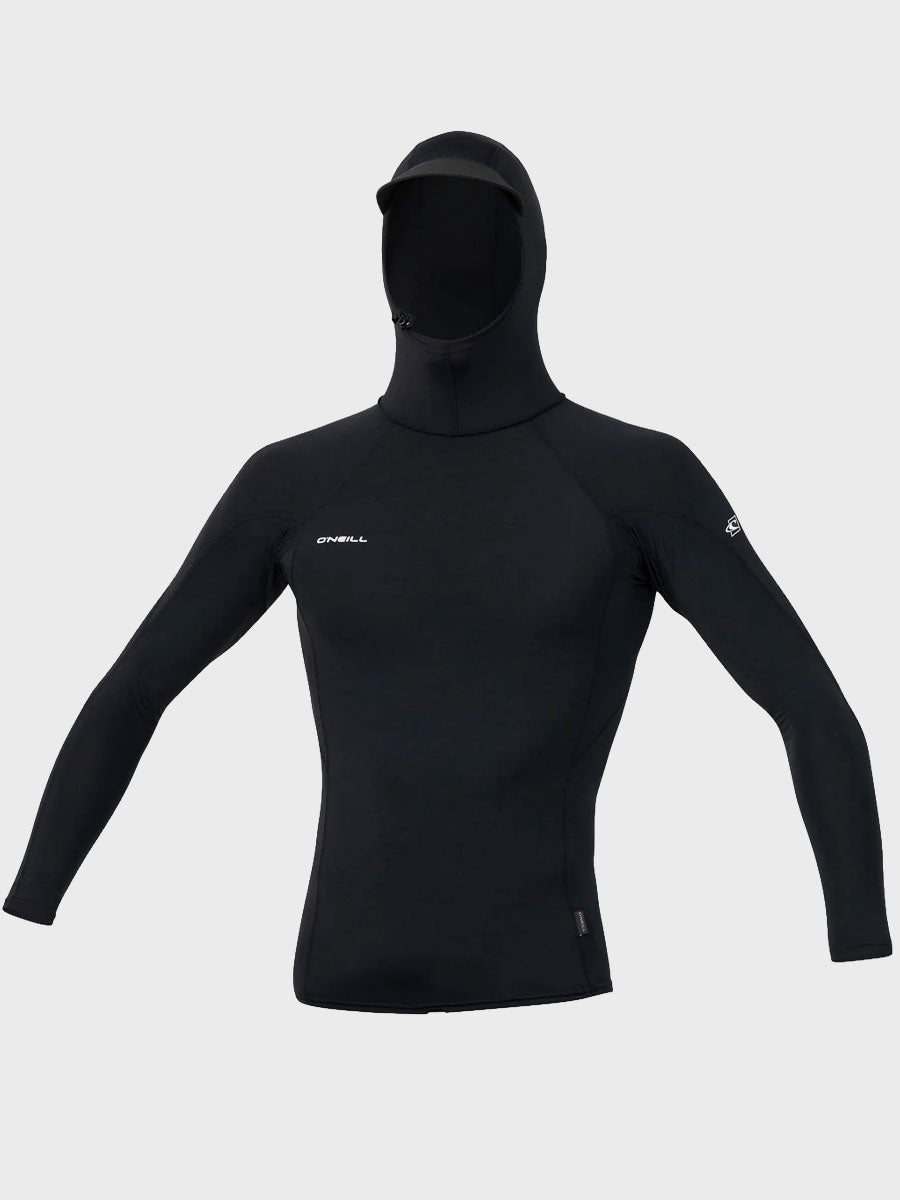Hyperfreak Skins LS Rashguard W/ Hood - Black