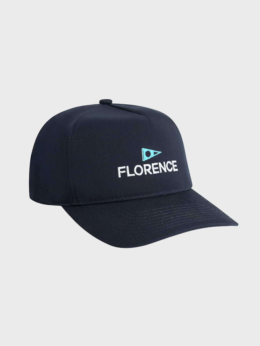 Logo Structured Twill Hat - Navy