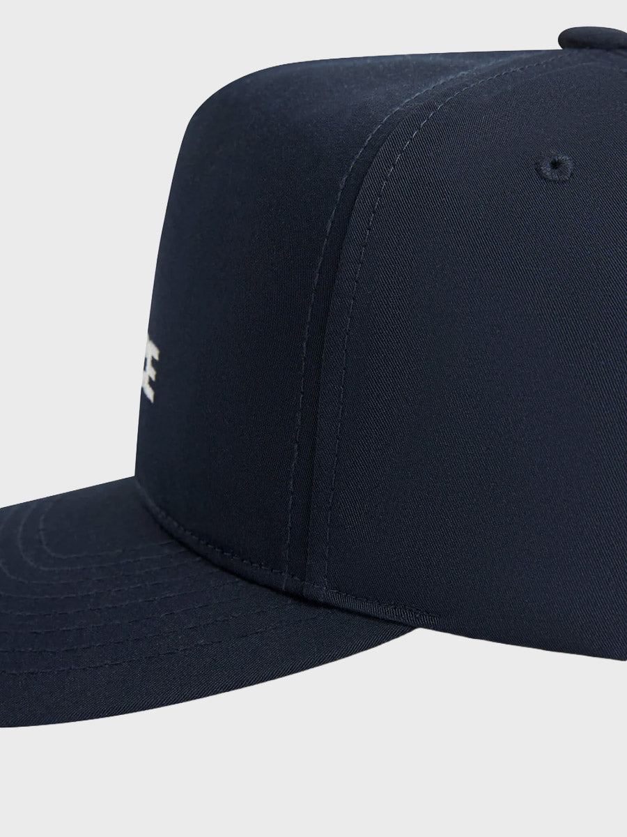 Logo Structured Twill Hat - Navy