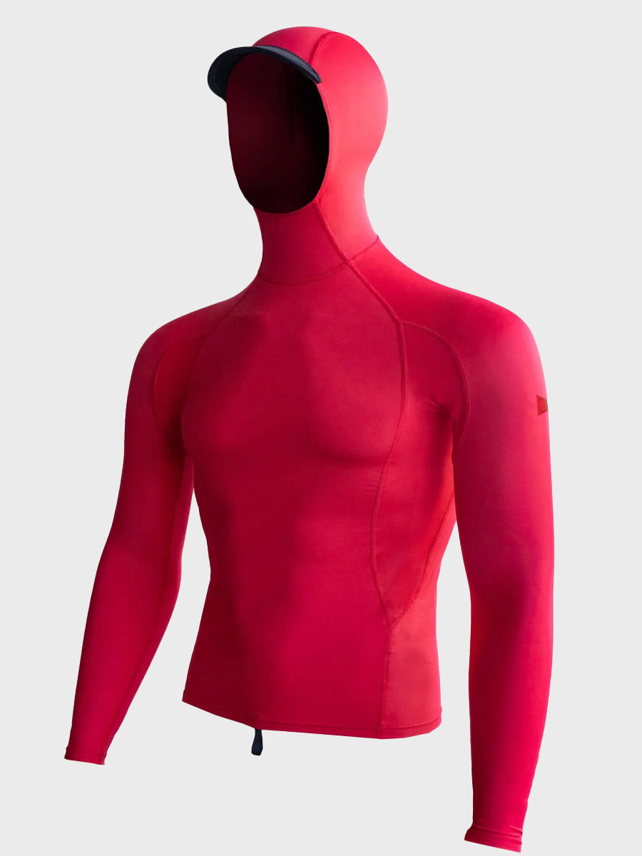 Long Sleeve Hooded Rashguard - Rescue Red – Surfboard Empire