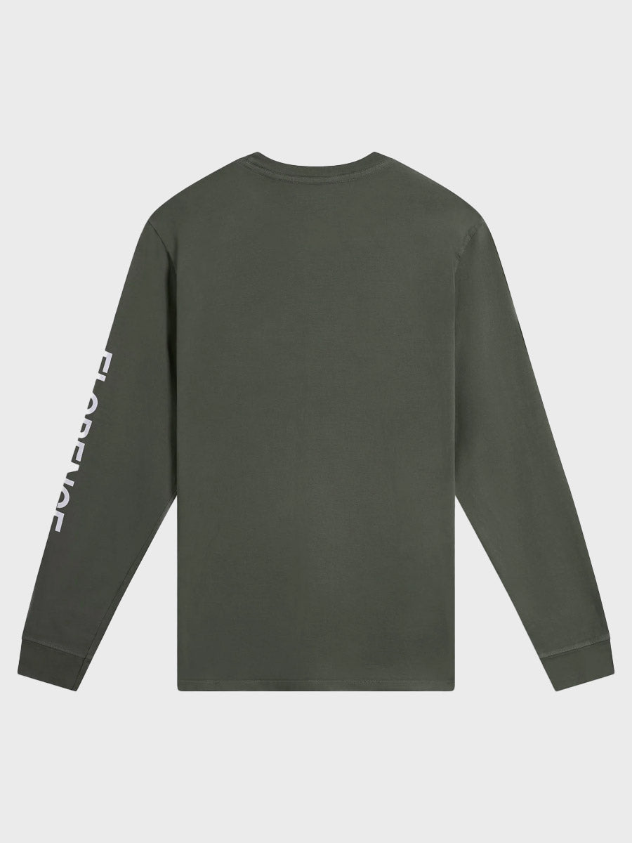 Burgee Long Sleeve T-Shirt - Moss Grey