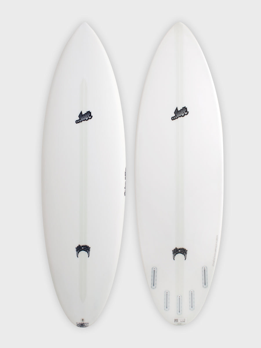 Lost Quiver Killer Light Speed II surfboard - deck and bottom view