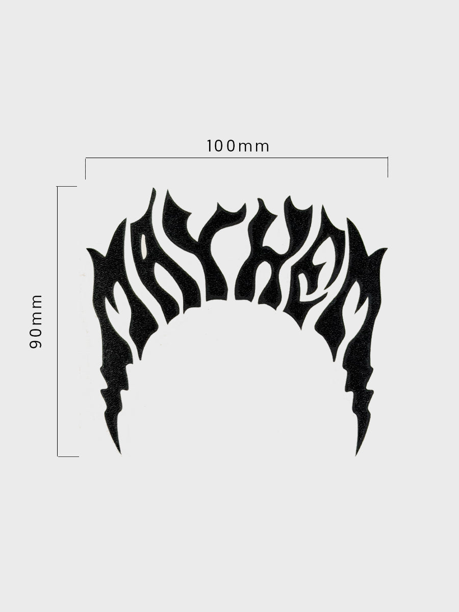 Mayhem Sticker - Black
