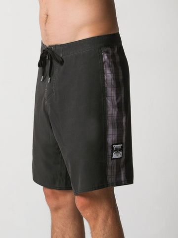 Plaid Control Former Boardshorts On Model Side View