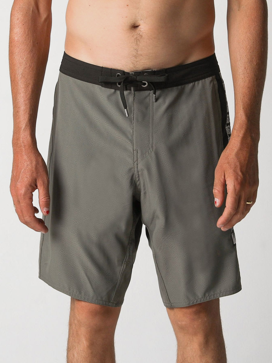 Press Control Former Boardshort Army On Model Front View