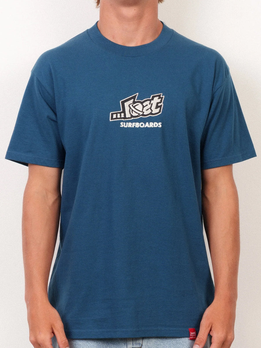 Stitched Lam Tee - Harbor Blue