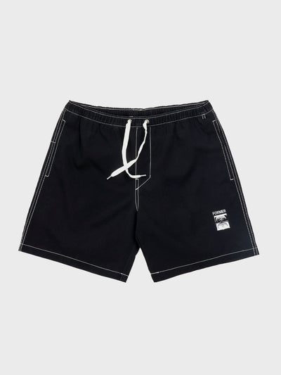 Swans Baggy Former Boardshort Black Front View