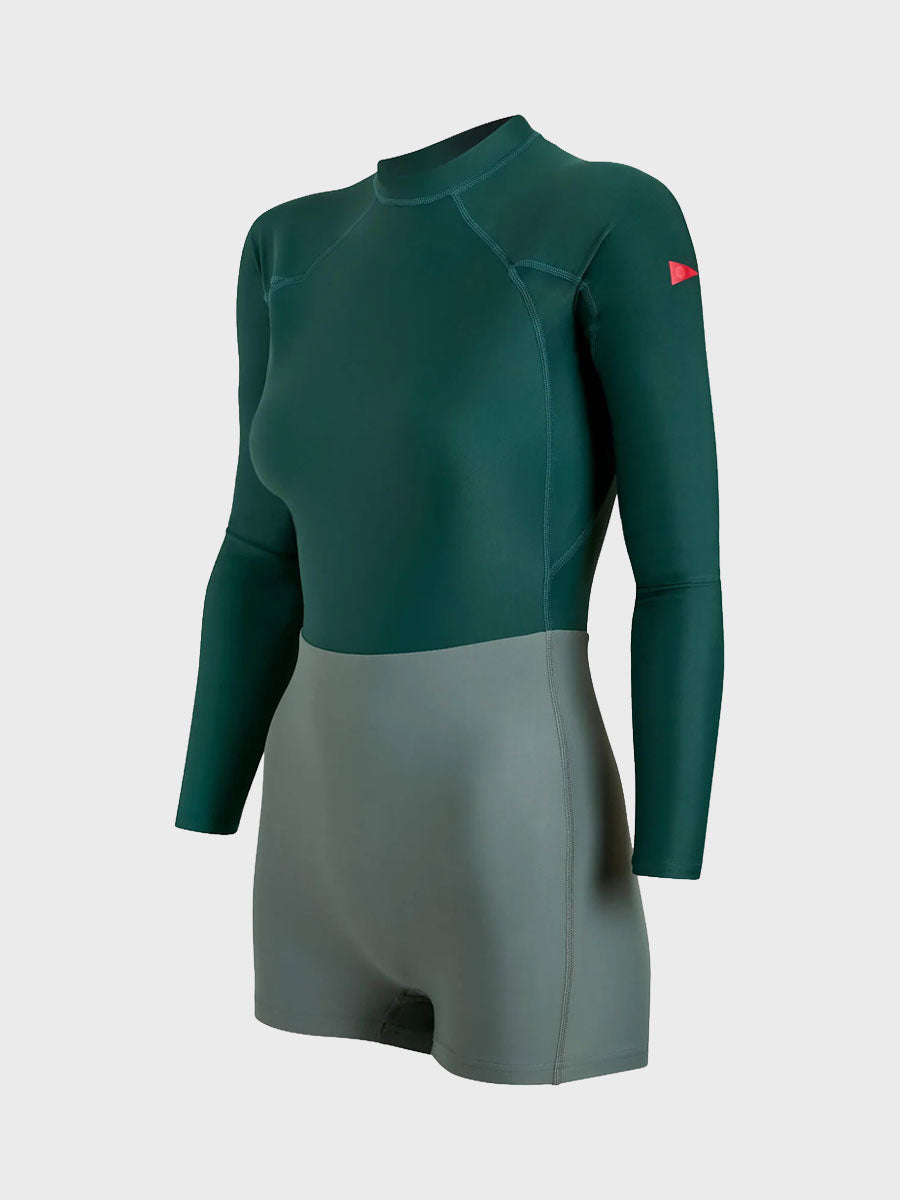 Womens Long Sleeve Surfsuit - Pine