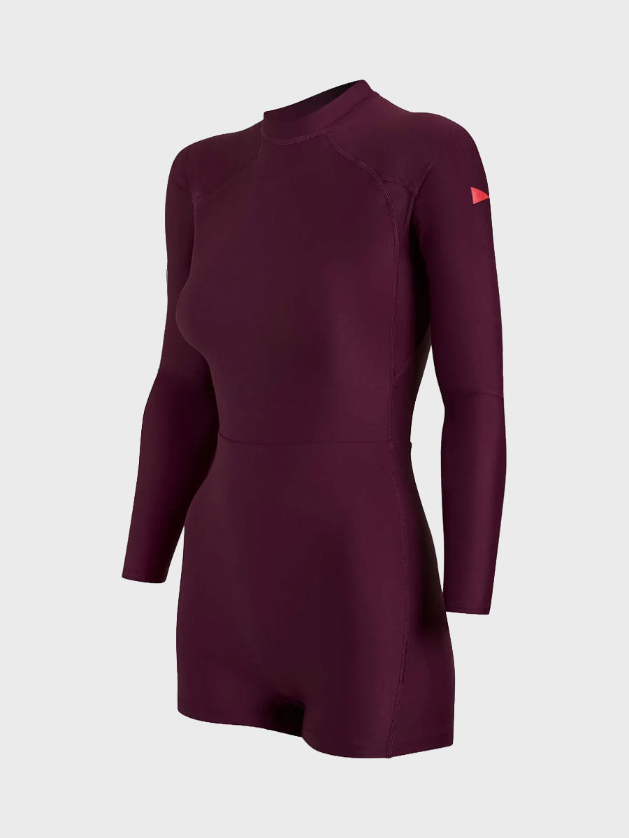 Womens Long Sleeve Surfsuit - Ruby