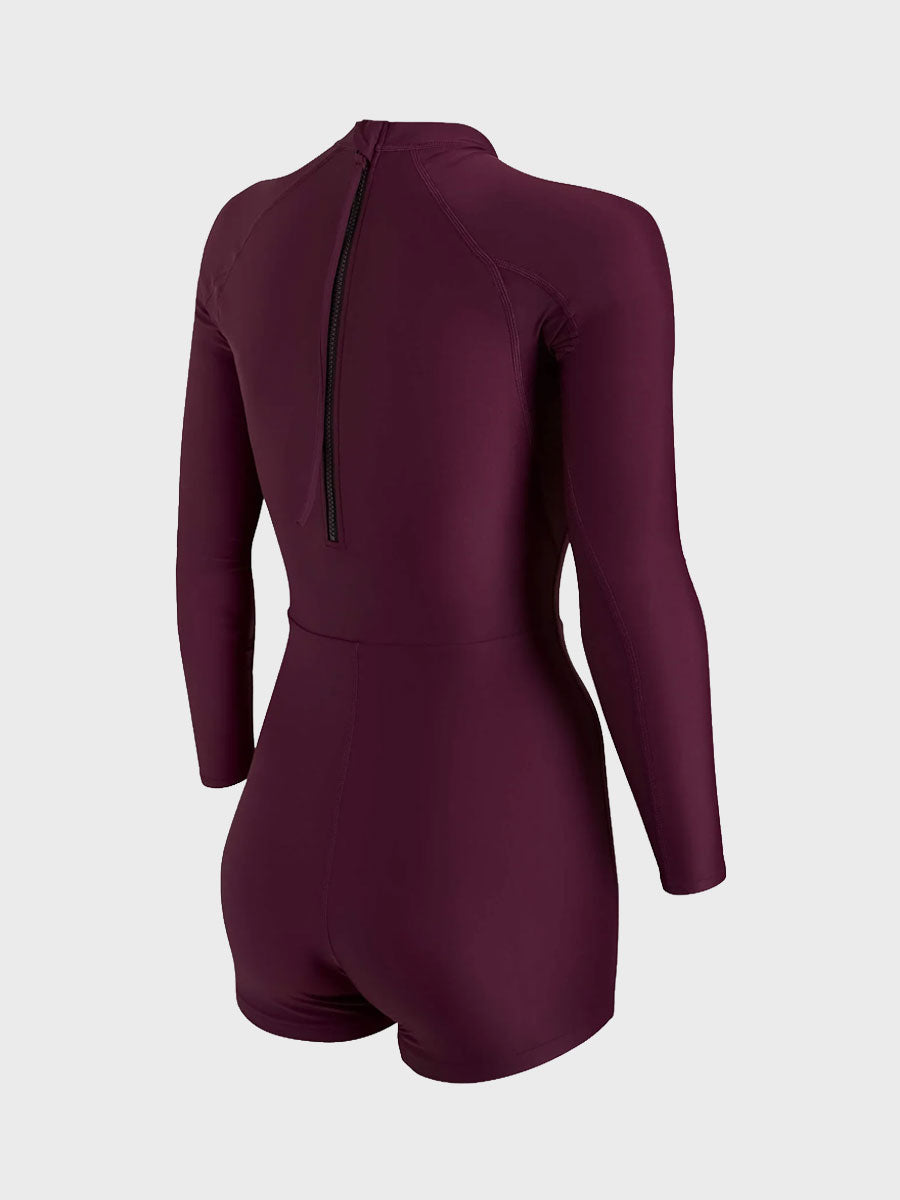 Womens Long Sleeve Surfsuit - Ruby