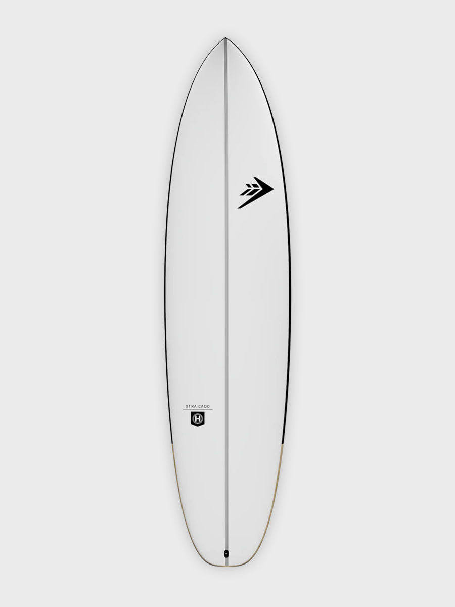 Firewire Xtra Cado surfboard deck view