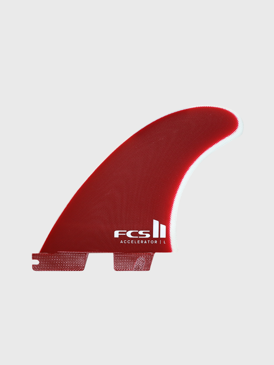 FCS II Accelerator PG Tri Fins - Rust Red