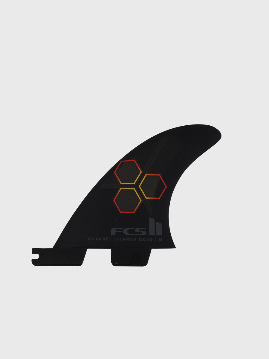 FCS II CI PC Reactor Quad Rear Fins - Black/Flame