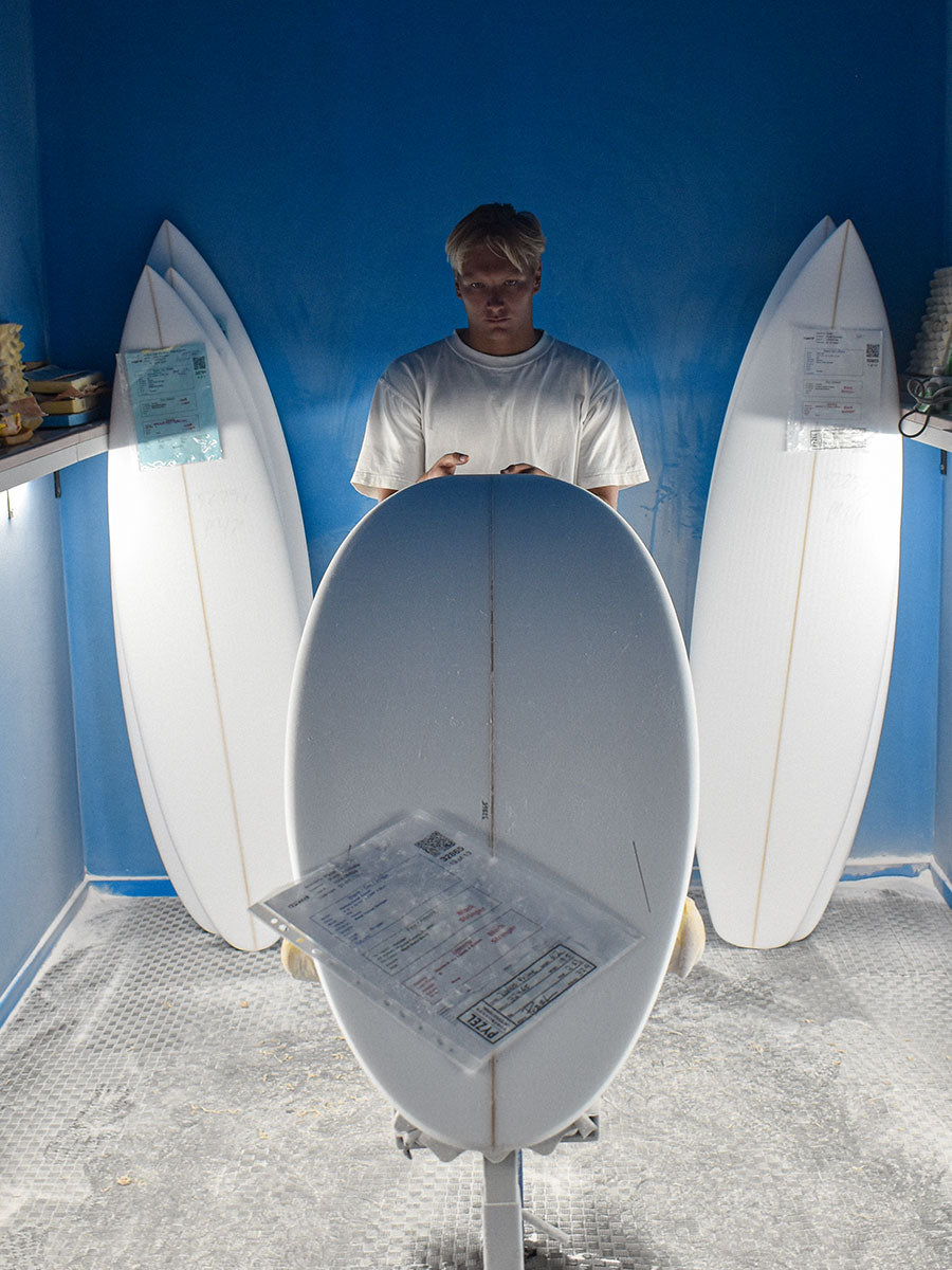 pyzel radius prime surfboard shaped with korbin 