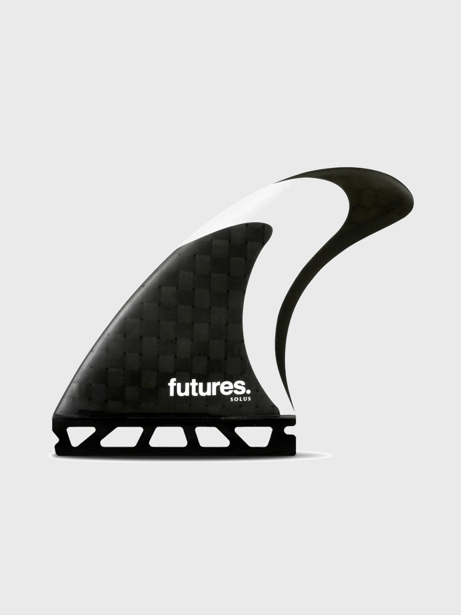 Solus Tri Fins - Carbon Black / White