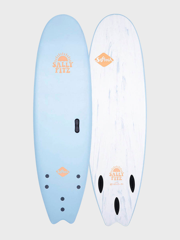 SALLY FITZ サーフボード 水色　6.6 Softech - Handshaped Sally Fitzgibbons Softboard | Surfboard Empire