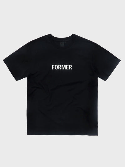 Legacy Former Black Tee Flat-lay Front View
